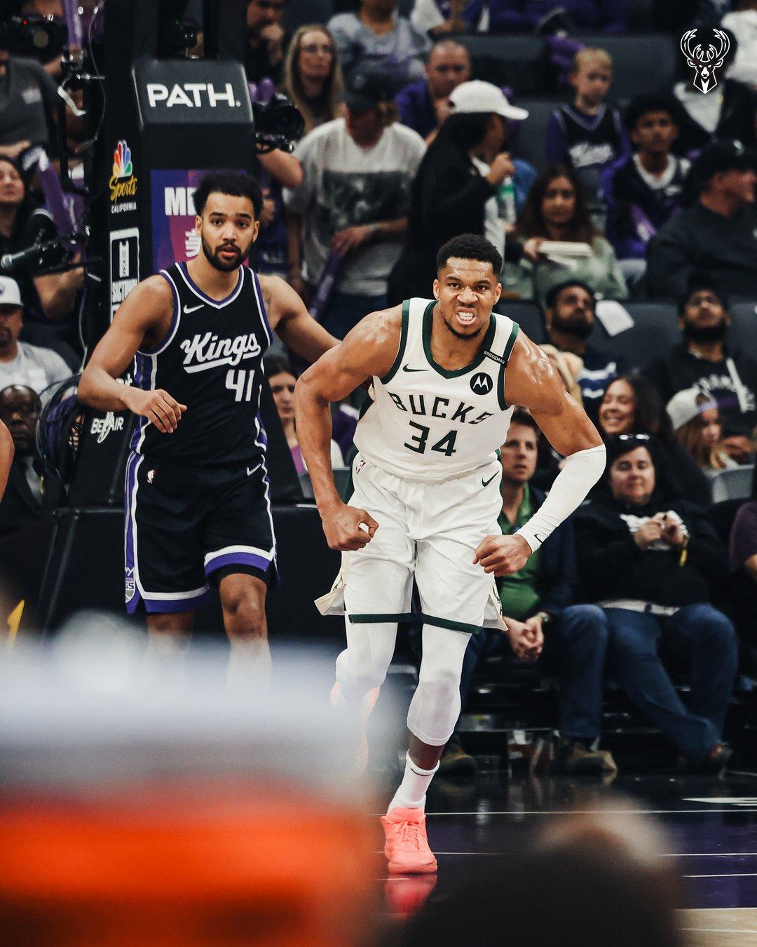 雄鹿逆转太阳，字母哥暴扣打急停的简单介绍